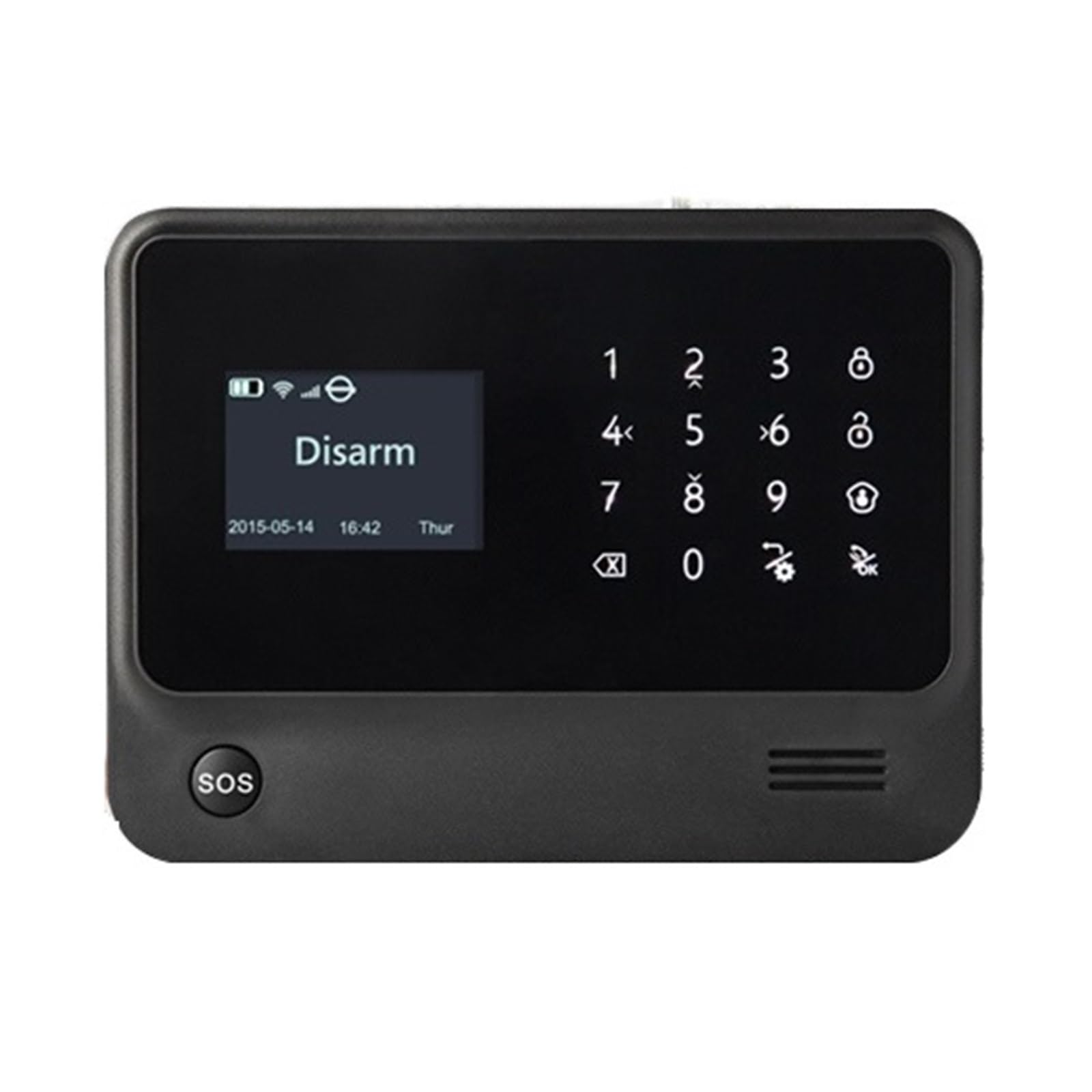 Sistemi Sicurezza Casa Di Allarme WIFI GSM Sicurezza Domestica Controllo APP Cablato Rilevatore PIR Immunitario For Animali Domestici Kit Fai Da Te(Black host)