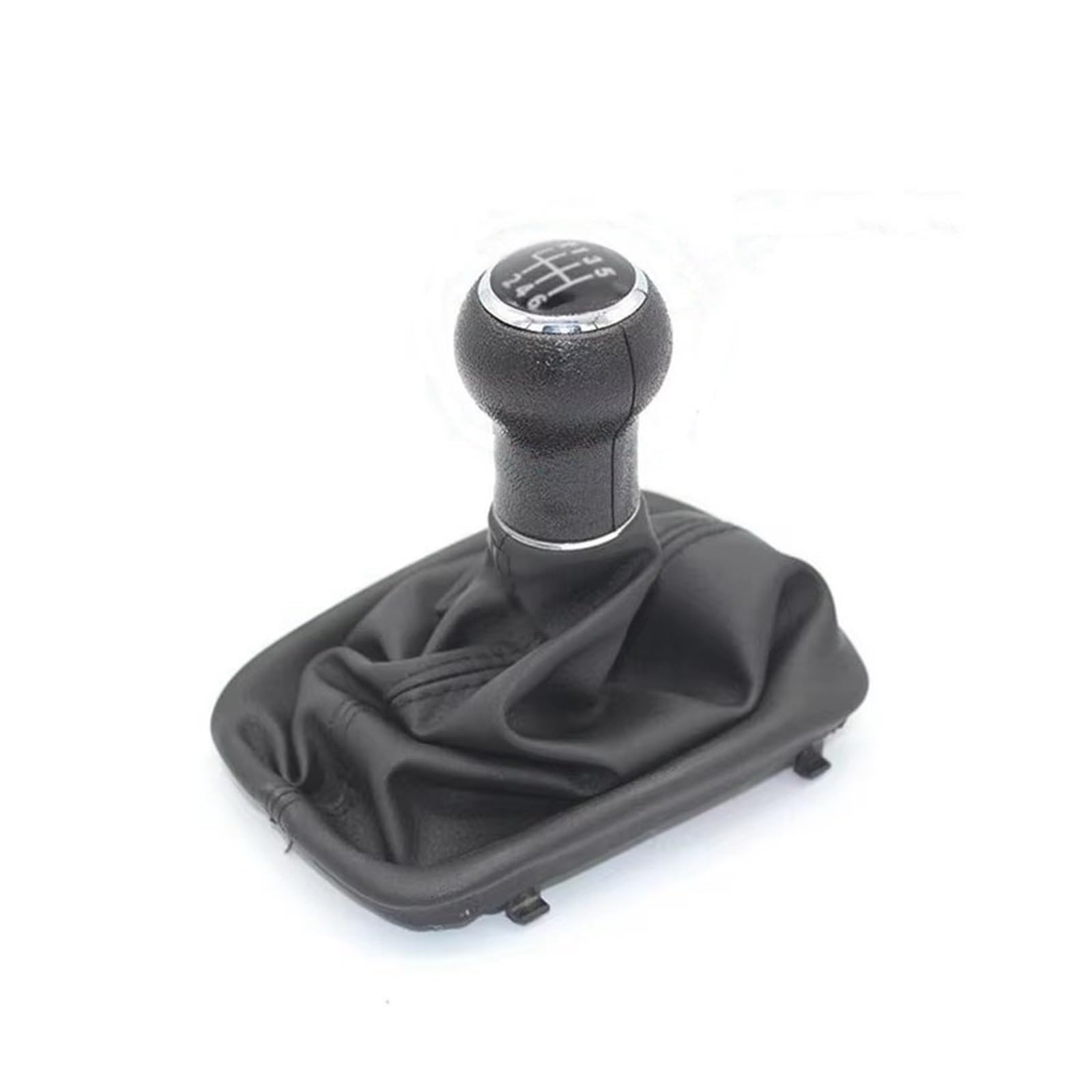 Ouvecr Plastic 6-Speed Car Shift Gear Knob Handle For A6 C5 1997-2001 4B0711141aj 4B0711141al Gear Shift Knob Shifter Gearstick Lever Change With Gaiter Boot Cover Gear Shift Cover(Plastic 6-Speed)
