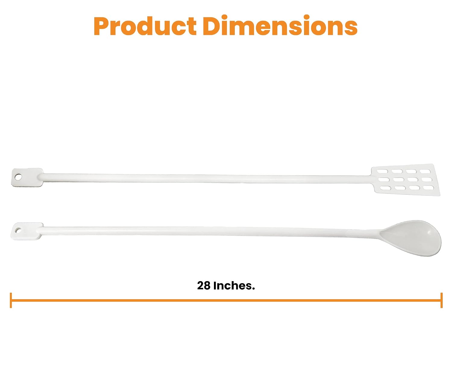 FastRack 28" Plastic Brewing Spoon and Paddle Kit for Beer, Wine & Kombucha