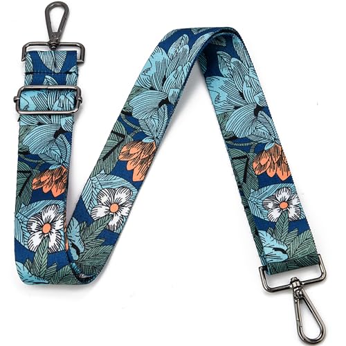 Image of Purse Strap Gold Hardware Replacement Crossbody Bag Strap, Wide Adjustable Shoulder Strap