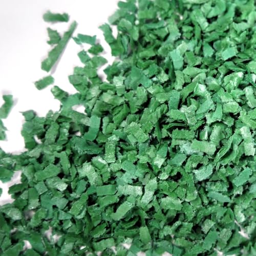 Streuselheld Schnippel Dunkelgrün 10g Esspapier-Flocken Streusel zum Dekorieren und Verzieren von Gebäck aller Art wie Torten Kuchen Keksen Zuckerstreusel