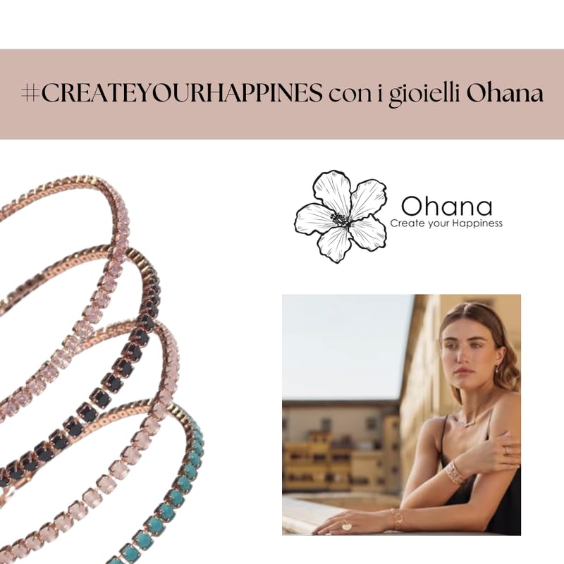 MAISON GIOIELLI FIRENZE - OHANA Bracciale da Uomo in Acciaio con Maglia Lavorata, Bracciale Tristano Placcato Oro, Ipoallergenico, Antigraffio e Waterproof