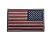American Tactical Supply Co. Reverse American Flag Patch, Silver