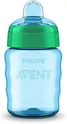 Copo Easy Sip com Bico de Silicone SCF553/05 Philips Avent 260ml 9m+ Azul/Verde