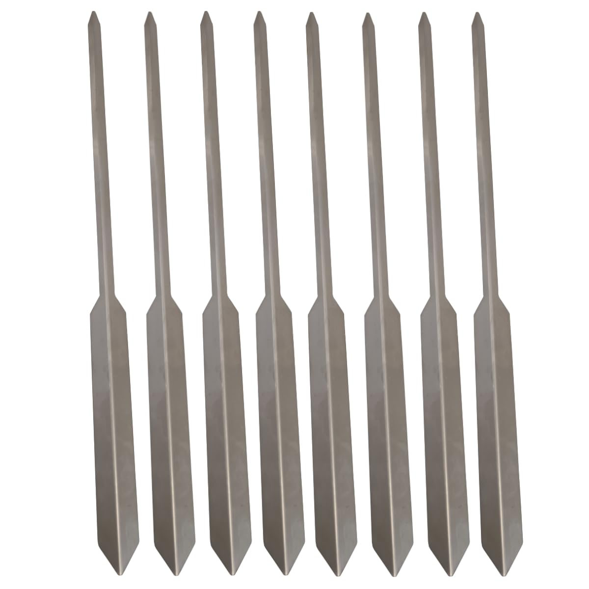 Brochetas de Barbacoa de Acero Inoxidable, 8 Pinchos para Barbacoa Reutilizables, Brochetas de la Parrilla,Brochetas de Acero Inoxidable, Pinchos para Espetos