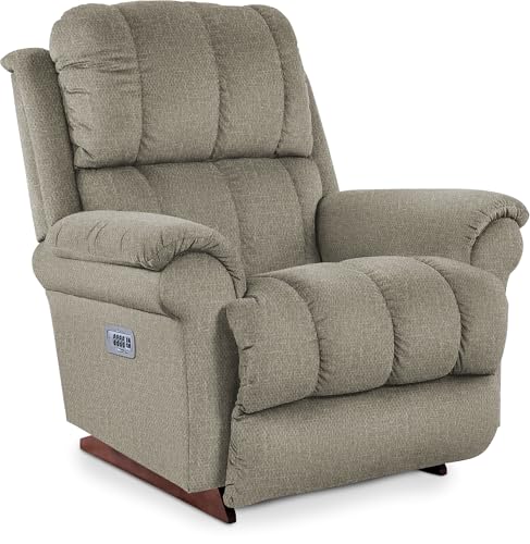 Image of La-Z-Boy Neal Power Rocking Recliner with Headrest & Lumbar, Marble | Fully Adjustable Comfort on a Larger Scale