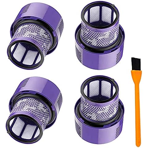 Hongfa Replacement part V10 filter for Dyson V10 Cyclone range, V10 Absolute, V10 Animal, V10 Total Clea 4Pack Replace Part 965661-01、966741-01 Cover