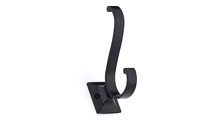 Richelieu BP92429900 Transitional Metal Hook, Matte Black Finish