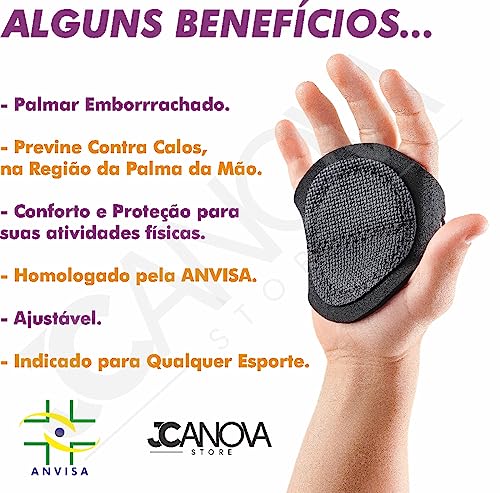 Luva Palmex Caleira Academia Musculação Neoprene Par Ajustável Feminino Masculino Resistente Munhequ