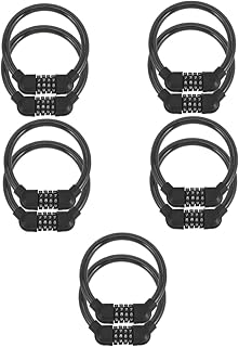 Sosoport 10 Pcs Outdoor Combination Lock Outdoor Accessories Combination Lock Outdoor Portable Cable Lock Bike Lock with Key Convenient Motorcycle Lock Professional Cycle Lock Cycle Supply