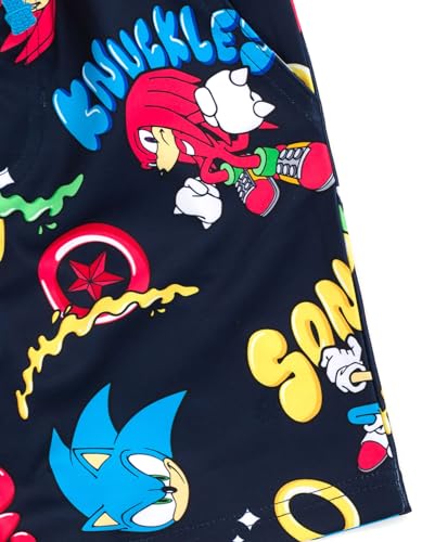 Image of SEGA Sonic the Hedgehog Athletic T-Shirt and Mesh Shorts Outfit Set Toddler to Big Kid Sizes (2T - 18-20)