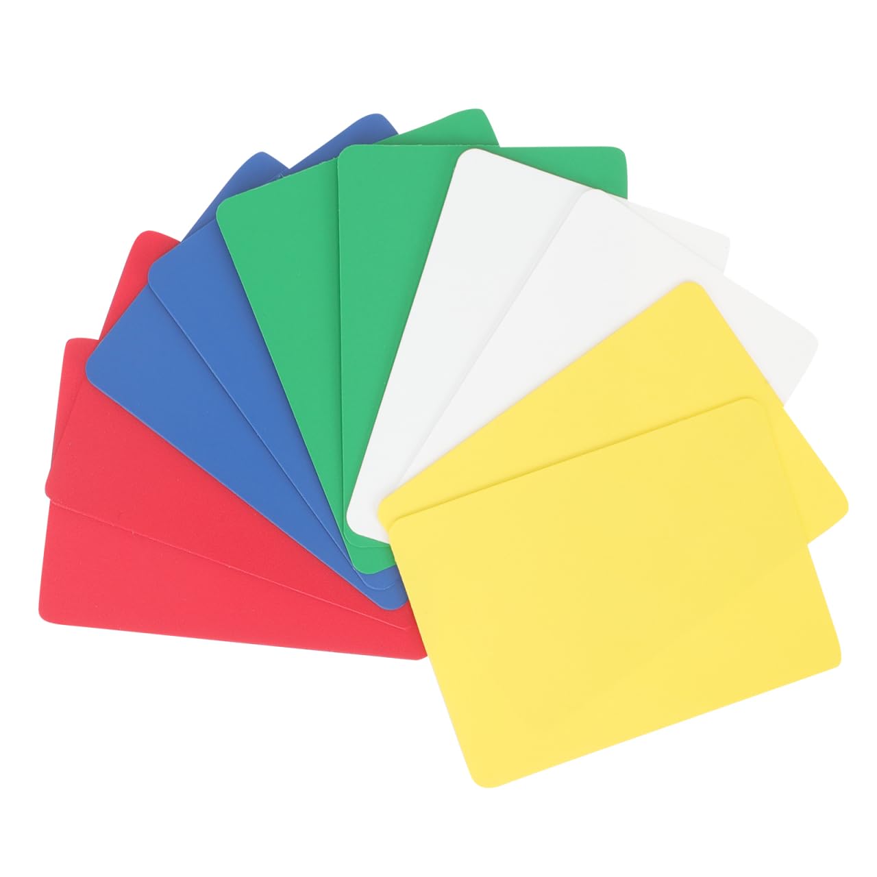 DECHOUS 10Pcs Poker Cut Cards 5 Colors Bridge Size Cutting Cards for Poker Parties Blackjack Home Games, Assorted Color, 8.7x6.4cm