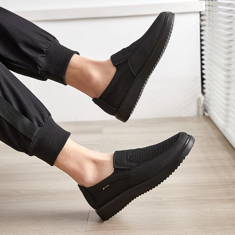 Men's Breathable Anti-Slip Slip-On Sneakers - Casual Shoes for Indoor/Outdoor All-Season Comfort, Lightweight Loafers2