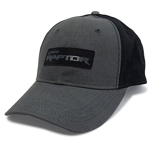 Ford F-150 Raptor Washed Canvas Gray Black Baseball Cap