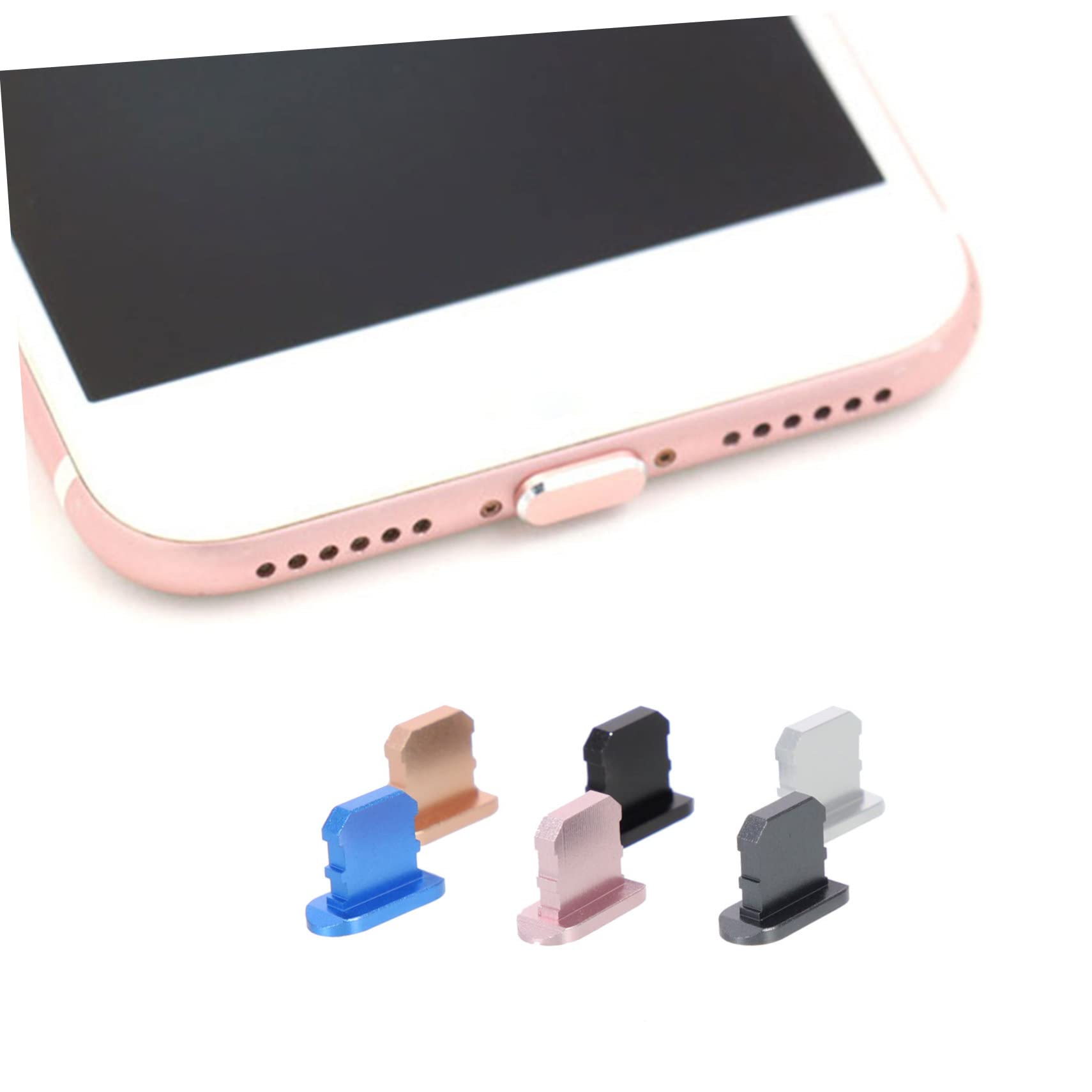 DOITOOL 30 Piezas Tapón Antipolvo para Enchufar Enchufes USB Enchufe para Puerto Protector De Puerto De Carga Cubierta del Puerto De Carga Teléfono Accesorios Metal
