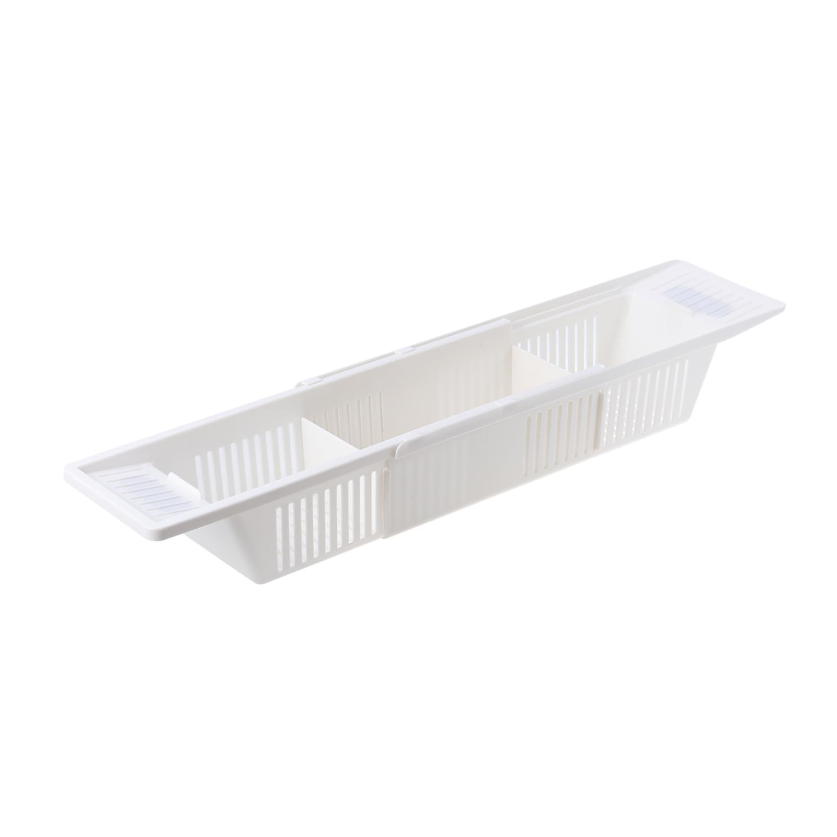 Vassoio Portaoggetti per Vasca da Bagno Retrattile 86cm Pp Bianco