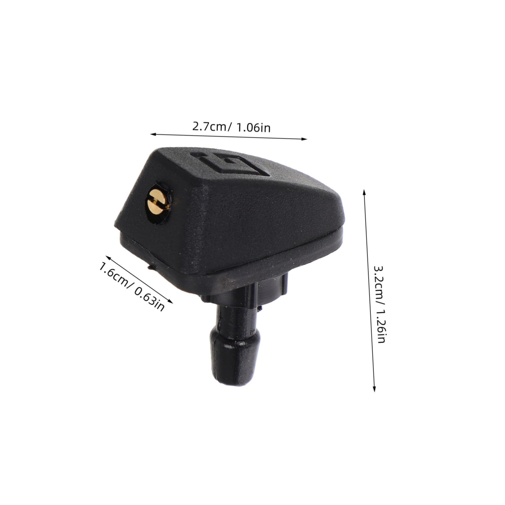 Cabilock 2Pcs Adjustable Windshield Washer Nozzle Kit for Car Durable Spray Nozzle Tool for Enhanced Cleaning Efficiency Easy DIY Installation Compatible with Vehicles