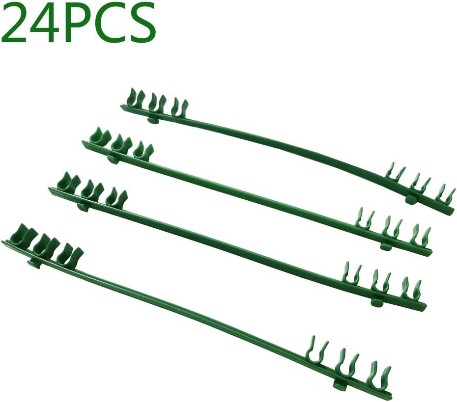 24PCS Garden Stake Arms Stakes 5/16in（8mm） Diameter for Plastic Coated Steel Garden Plant Stakes Sturdy Gardening Yard Stick : Patio, Lawn & Garden