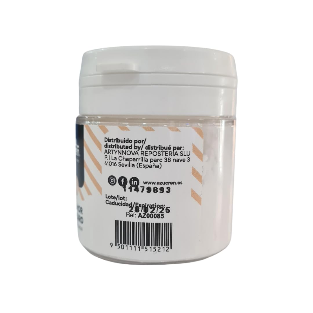 Azucren - Cremor Tártaro - Estabilizante de las Claras de Huevo y la Nata - Evita la Cristalización del Azúcar - 40 Gr