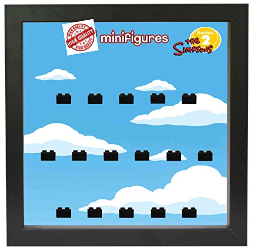 Preisvergleich Produktbild OEM Setzkasten Vitrine Serie Simpsons 2, kompatibel mit 16 Lego Minifiguren