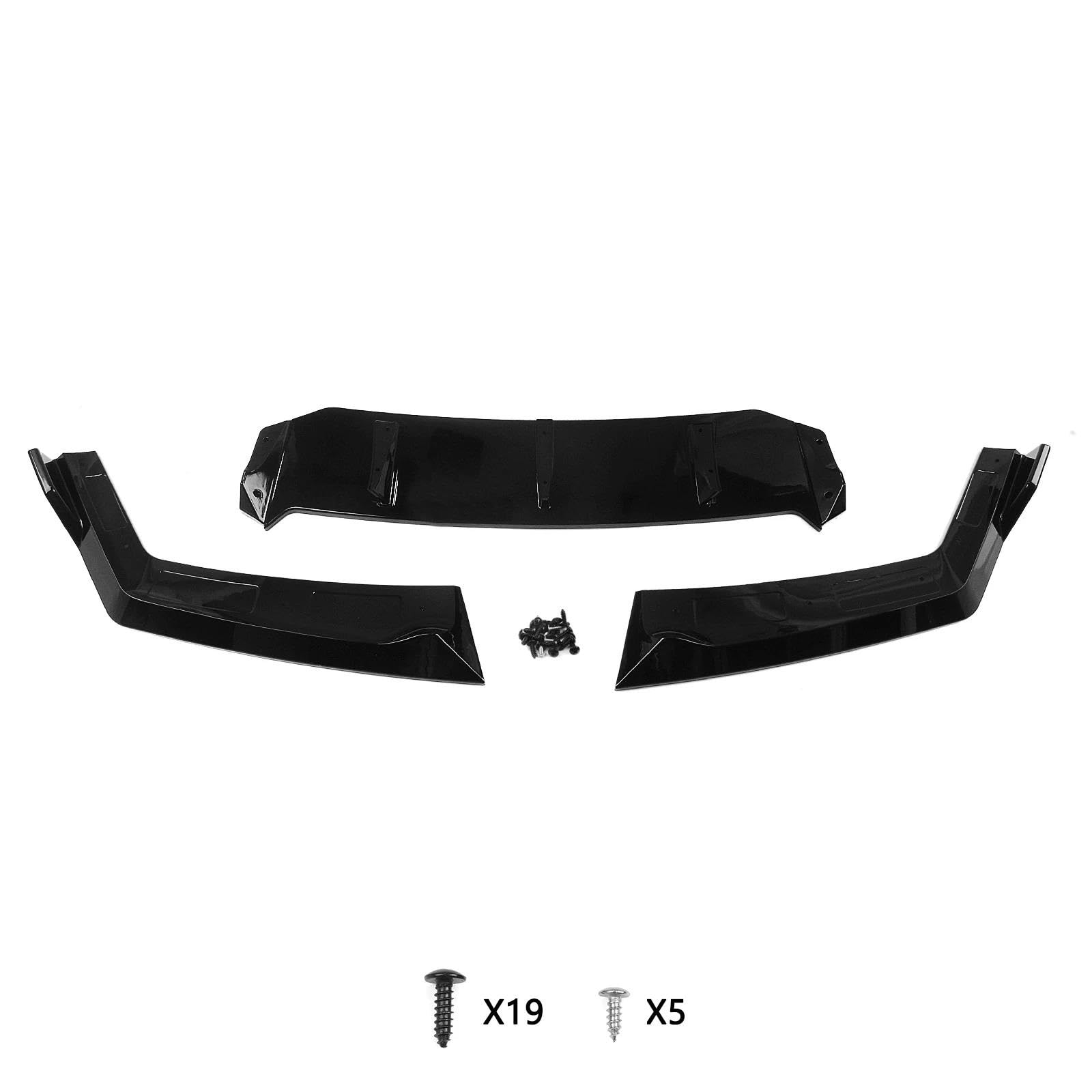 Frontali Labbro Paraurti Spoiler Per BMW Serie 7 G70 2024 2025 Diffusore Inferiore Spoiler Paraurti Anteriore Auto Nero Lucido