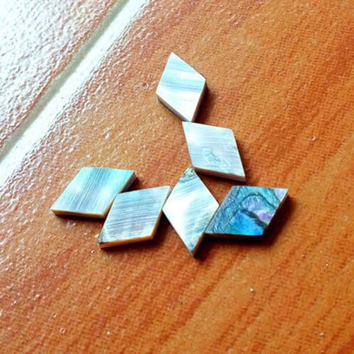 Guitar Part for 16pcs/Set Fretboard Abalone Inlay Material Dot Rhombus 11x7x2 Colouul Abalone Dot Guitar Accessories Parts
