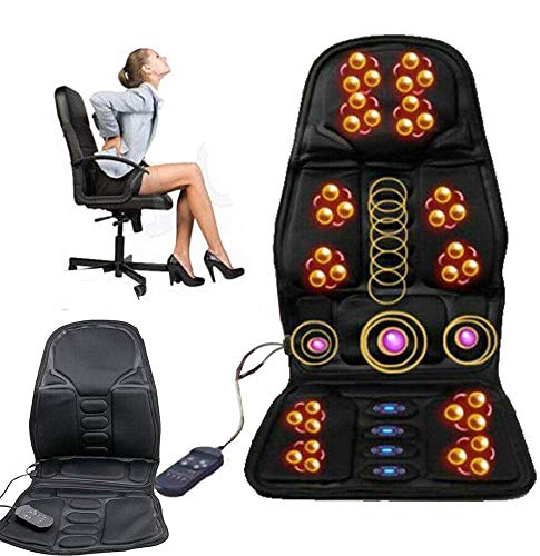 zorvo Massage Seat Cushion Electric Back Massager with Heat,8 Mode Function, 3 Intensity,15-30min