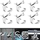 Naisfei 6 Pcs Bühnenlicht-Klemmen, Truss Klemmen Lichter Clamp Heavy Duty Aluminium Legierung Montage Truss Halterung Haken Clamp Beleuchtung Schellen für DJ Beleuchtung Spot Lichter 30-52MM