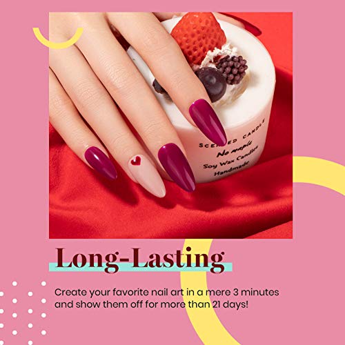 Beetles Burgundy Red Soak Off Gel Nail Polish #TOP9