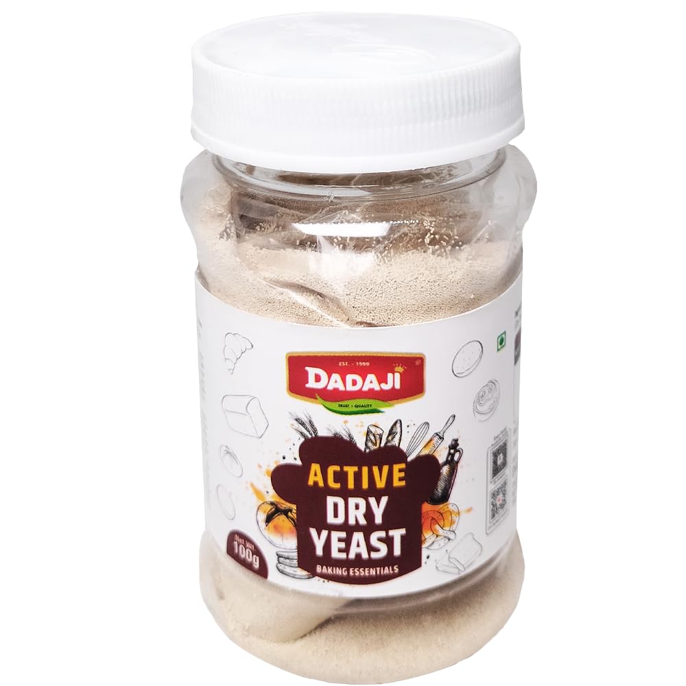 Dadaji Active & Instant Dry Yeast Powder | 100g | Ideal for Baking Bread, Pizza, Cakes & Dough at Home | All Purpose Yeast | Pack of 1| With Free Spoon - Image 7 thumbnail