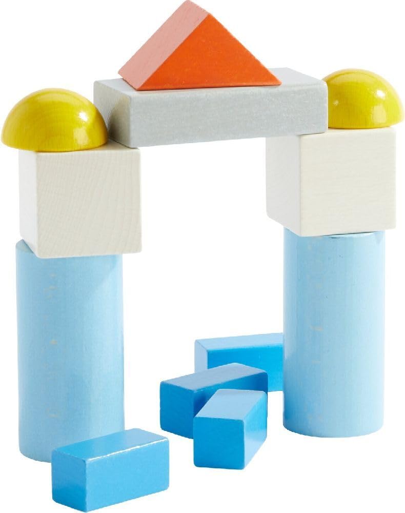 HABA Basis Holzbausteine - 85 Bunte Bausteine mit Baumwolltasche - Made in Germany - ToyAward Gewinner 2024 - Für Kinder ab 1 Jahr - 2010921001