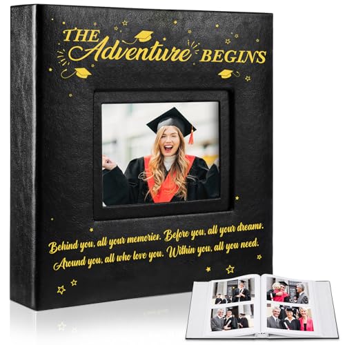 ReliThick Graduation Photo Album Holds 200 Pcs 4 x 6...