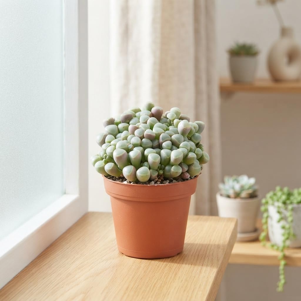 Baby Toes Succulent (Fenestraria rhopalophylla) – 8.5cm Po – Live Indoor Houseplant