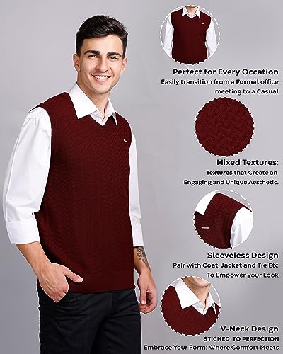 Image of GODFREY Half Sweater for Man Winter Pullover - Sleeveless Men Sweaters