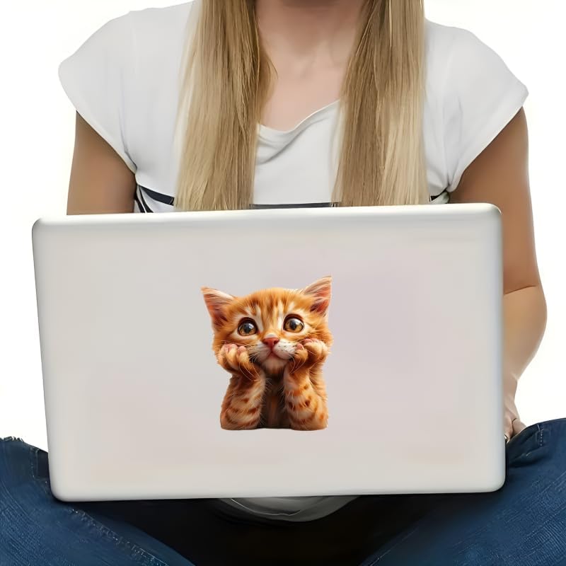 5.5 Inch 2-Pack Cat Sticker, Durable Vinyl Car Stickers & Car Decals, Waterproof Bumper Stickers and Decals for Vehicles for Cars, Laptops, Walls - Image 7