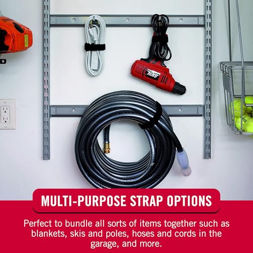 VELCRO Brand Elastic Cinch Straps with Buckle, 30in x 1in, Black, 4 Pack - image 6