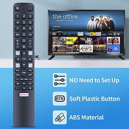 TCNOUMT Replacement TCL ARC802N RC802N YUI1TV Remote Control for TCL Thomson 4K LCD LED Smart TV RC802N YA12 32DS520 40S6000FS 49DP600 49S6000FS 50DP600 F43S5916 H32S5916 - Image 3