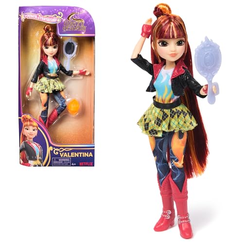 Unicorn Academy, Muñeca Valentina Power of Friendship con Espejo de Bolsillo y 5 Accesorios, 24 cm, muñecas y Unicornios para niñas a Partir de 4 años
