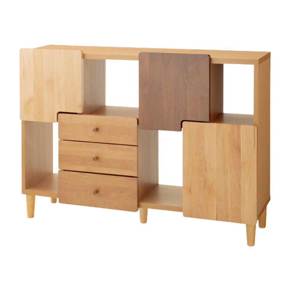 大川家具☆オスロ リビングチェスト ワイドタイプ☆