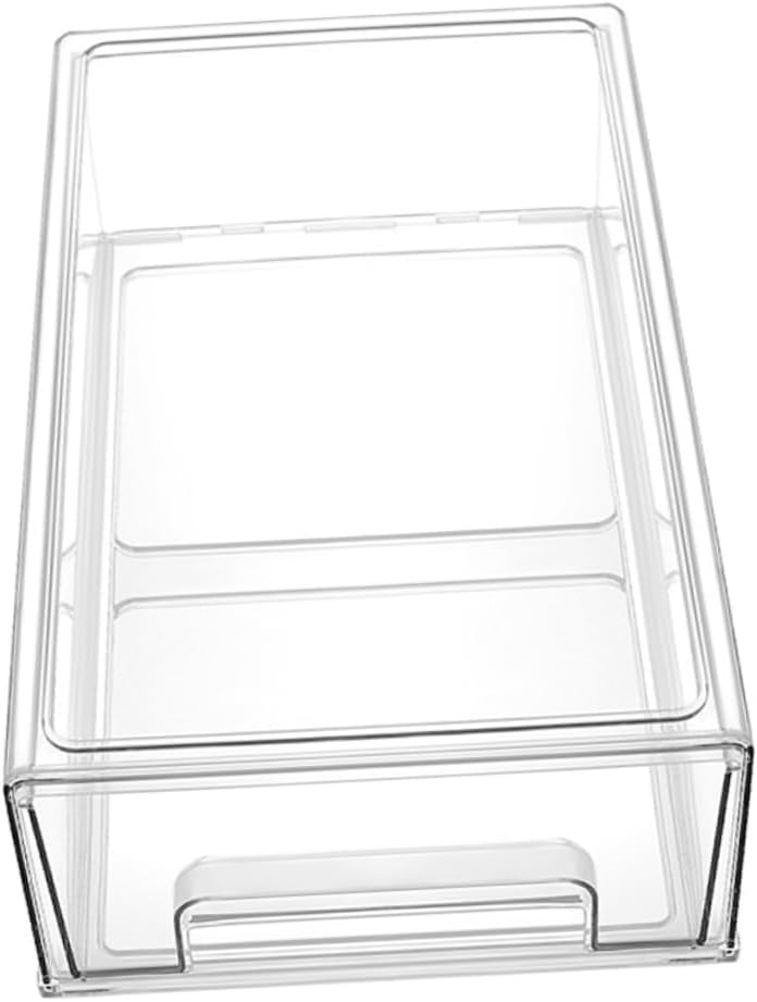 Fridge Drawer Organizer Refrigerator Storage Bin for Fruits Vegetable Preservation Box Oversized Freezer Storage Bins