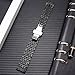 BINLUN Stainless Steel Watch Band High-end Replacement Watch Band 7 Color for Women Men(Gold, Silver, Black, Rose Gold, Gold Tone, Rose Gold Tone, Black Tone) 13 Size (12mm - 24mm)