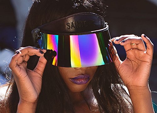 Paparazzi Visor 2.0 Sun Hat (Black, Rainbow)