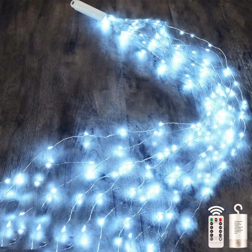 Dekofun Lichterschweif 1M 100 LED Weihnachtsbeleuchtung mit Batterie,...