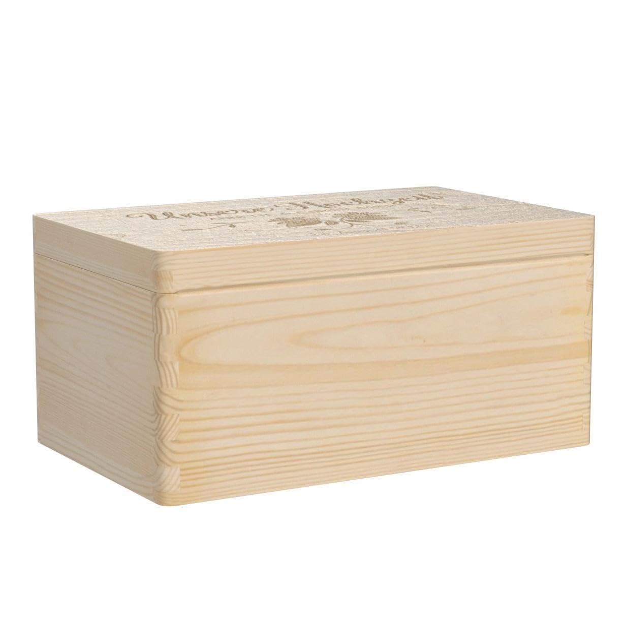 LittleStars Erinnerungskiste Blumenranken personalisiert zur Hochzeit I aus Kiefern-Holz I 40x30x23 cm