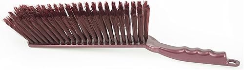 Miniatura 3 de Attraction Design Cepillo de limpieza de desechos con mango de plástico, cerdas suaves, para escritorio, sofá, removedor de vello (marrón B)