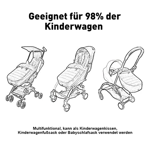 Abnaok Fußsack Kinderwagen, Universal Fusssack Winter Baby Kinderwagen Warm Halten, Wintersack Kinderwagen Buggy Fußsack Winddicht und Atmungsaktiv