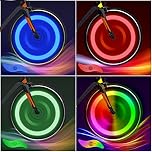 Flintronic Bike Spoke Lights, 4Packs Tire Flash Lamp LED Neon Wheel Flashing Lights Cycle Lights, Waterproof 3 Blinking Modes, Bike Accessories for Adults and Kids (Colorful+Blue+Green+Red)