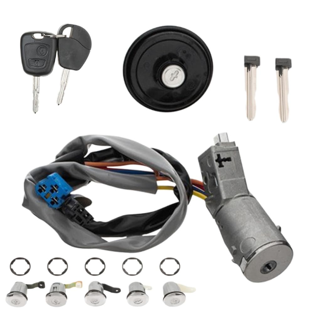 Ignition Barrel Door Lock Switch Kit Compatible with Citroën Berlingo 2002-2008 Replaces 4162AP 4162CF