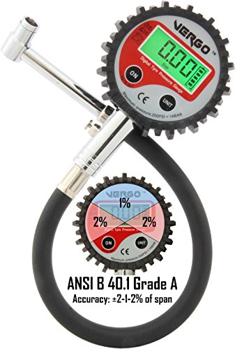 VERGO Manometro Pressione Digitale per Pneumatici