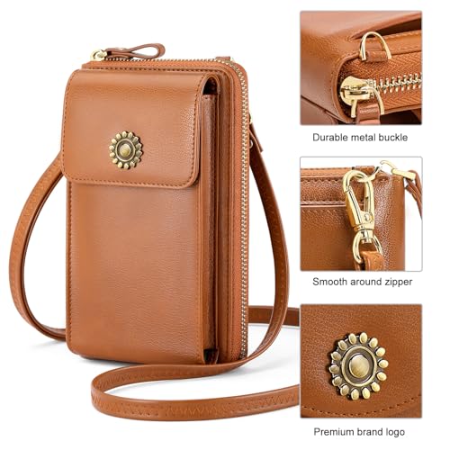 Image of RONSIN Small Crossbody Bags for Women Cell Phone Purse RFID Blocking Wallets Mini Shoulder Bag
